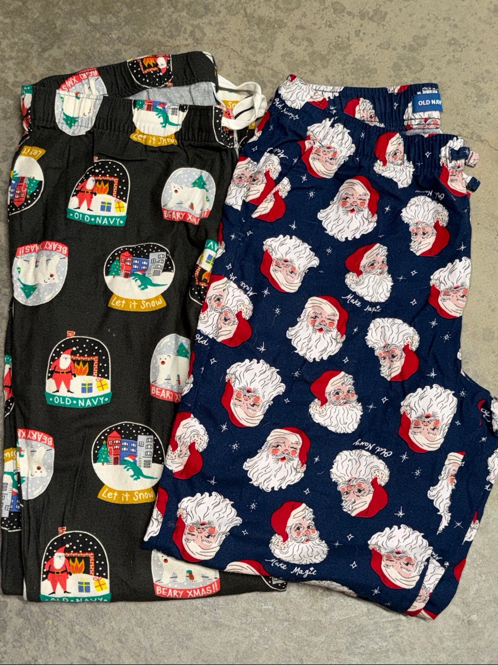 Bundle of 2 Old Navy Flannel Christmas Pajama Pants